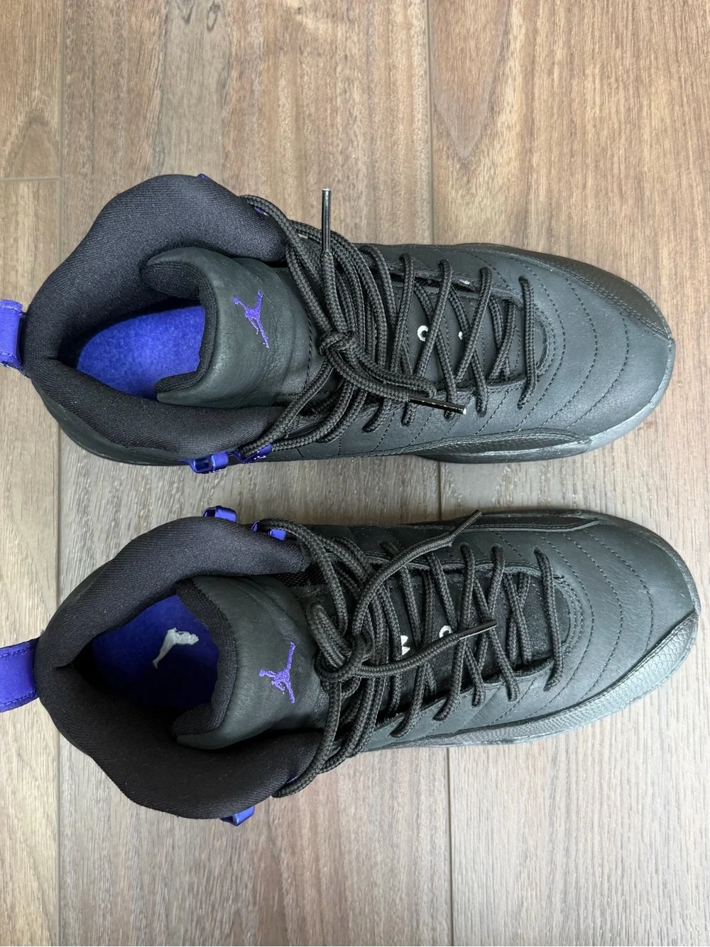 Nike Air Jordan Retro 12 Men’s Basketball Shoes - Dark Concord Black / Purple